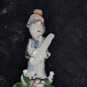 Charming Ceramic Musician Figurine - Multicolor